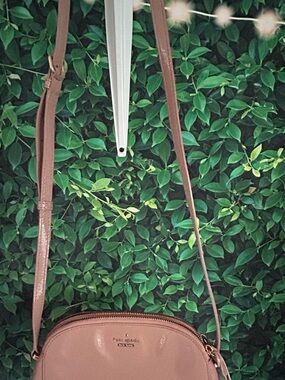 Kate Spade Pink/Taupe Patent Crossbody Bag